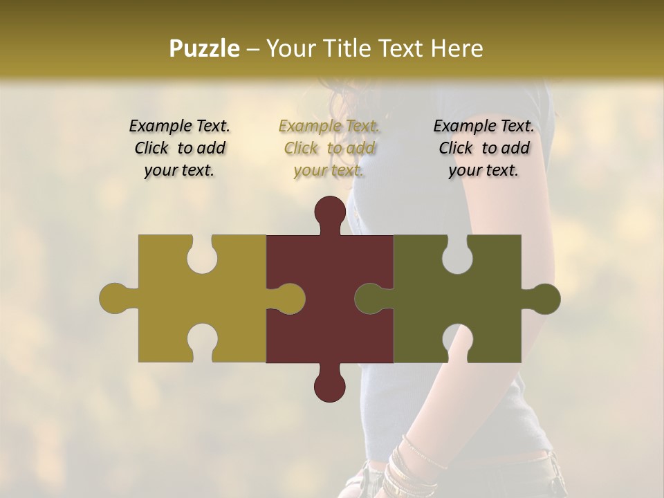 Latina Cute Teen PowerPoint Template