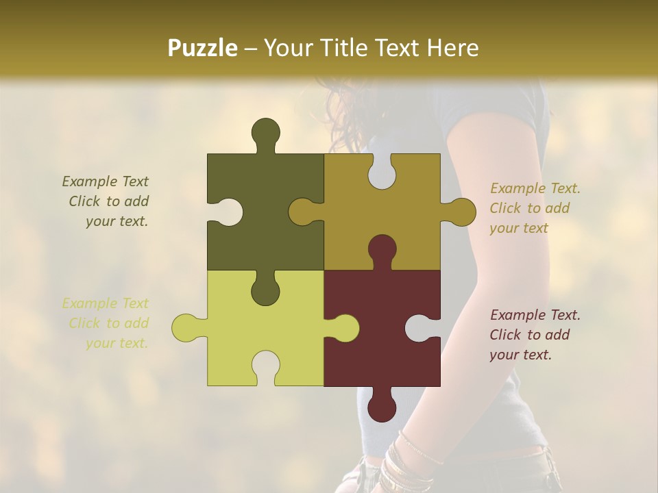 Latina Cute Teen PowerPoint Template