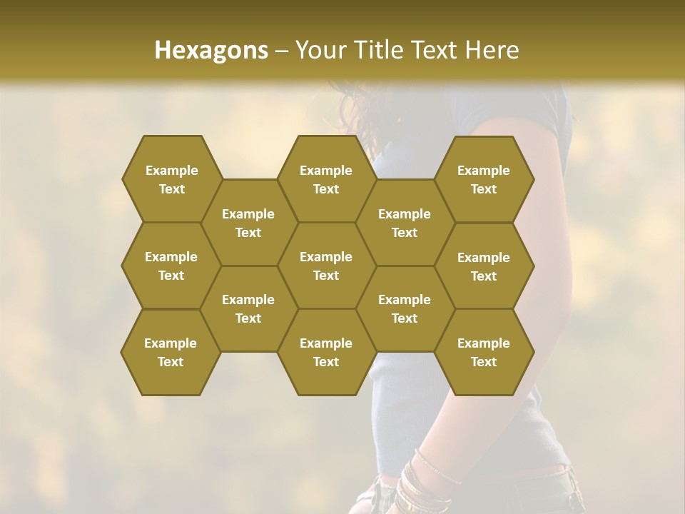 Latina Cute Teen PowerPoint Template