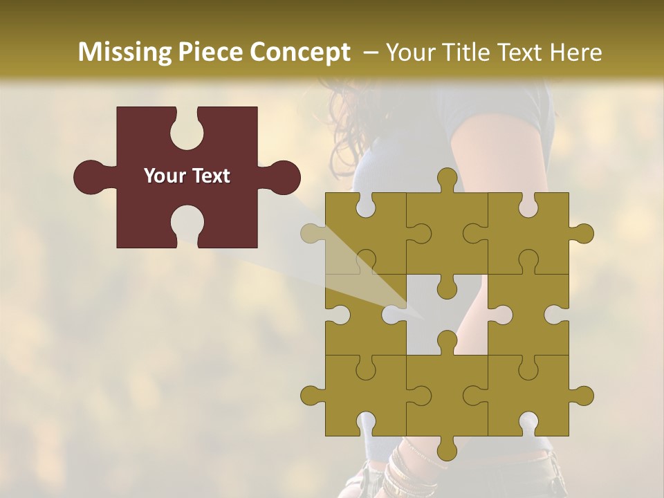 Latina Cute Teen PowerPoint Template