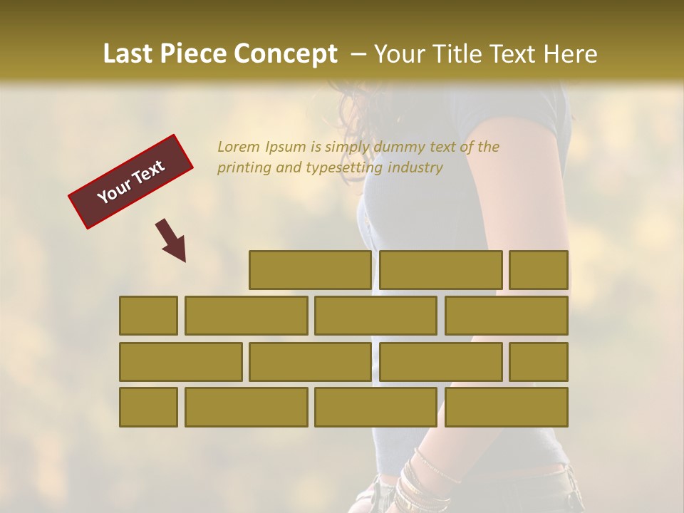 Latina Cute Teen PowerPoint Template