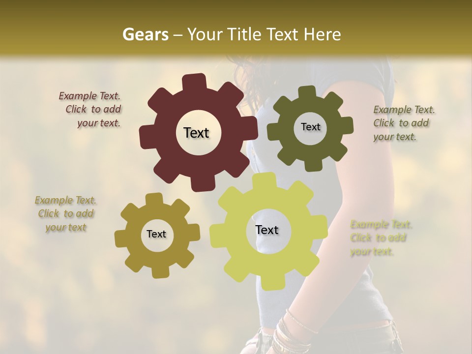 Latina Cute Teen PowerPoint Template