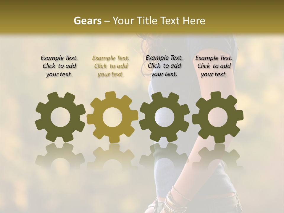 Latina Cute Teen PowerPoint Template