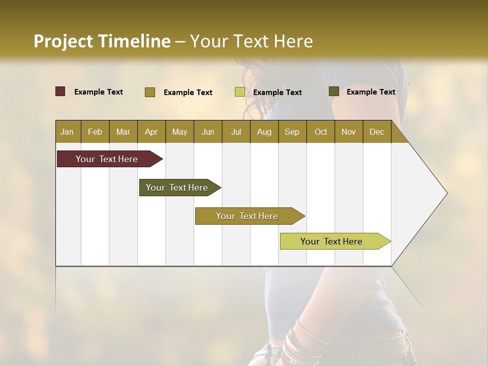 Latina Cute Teen PowerPoint Template