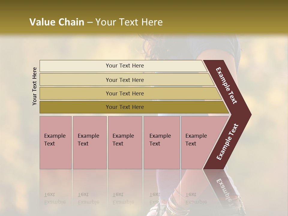 Latina Cute Teen PowerPoint Template