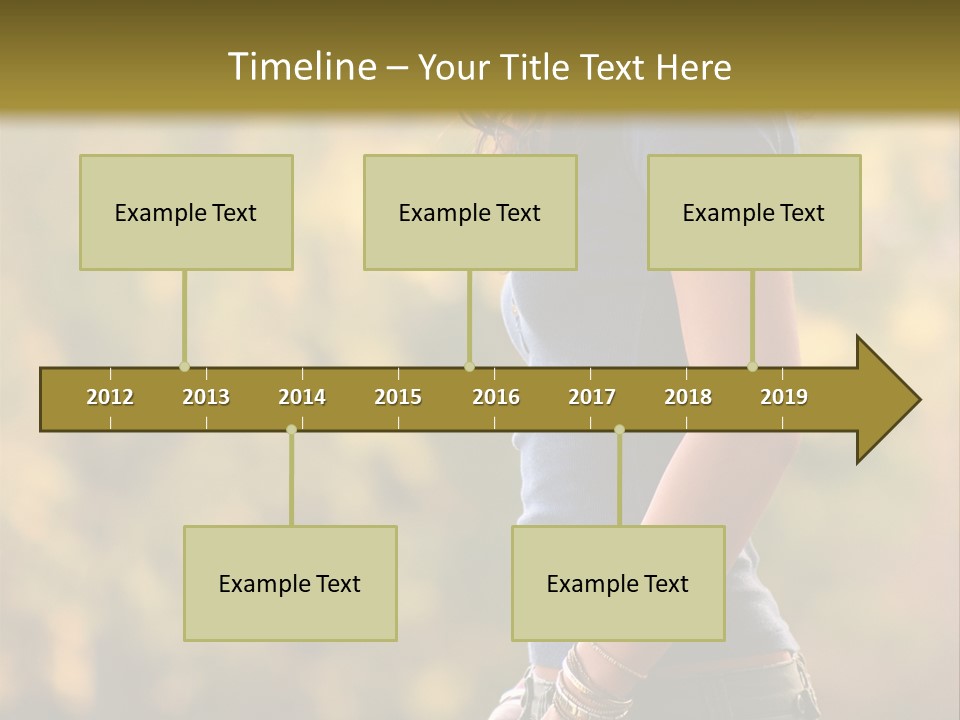 Latina Cute Teen PowerPoint Template