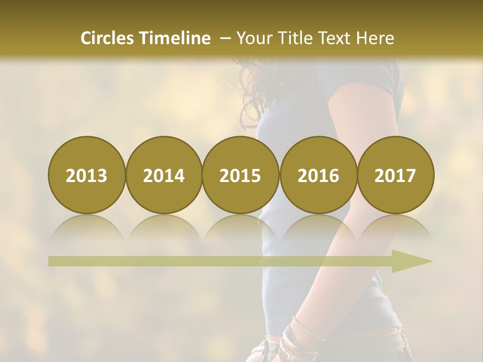 Latina Cute Teen PowerPoint Template