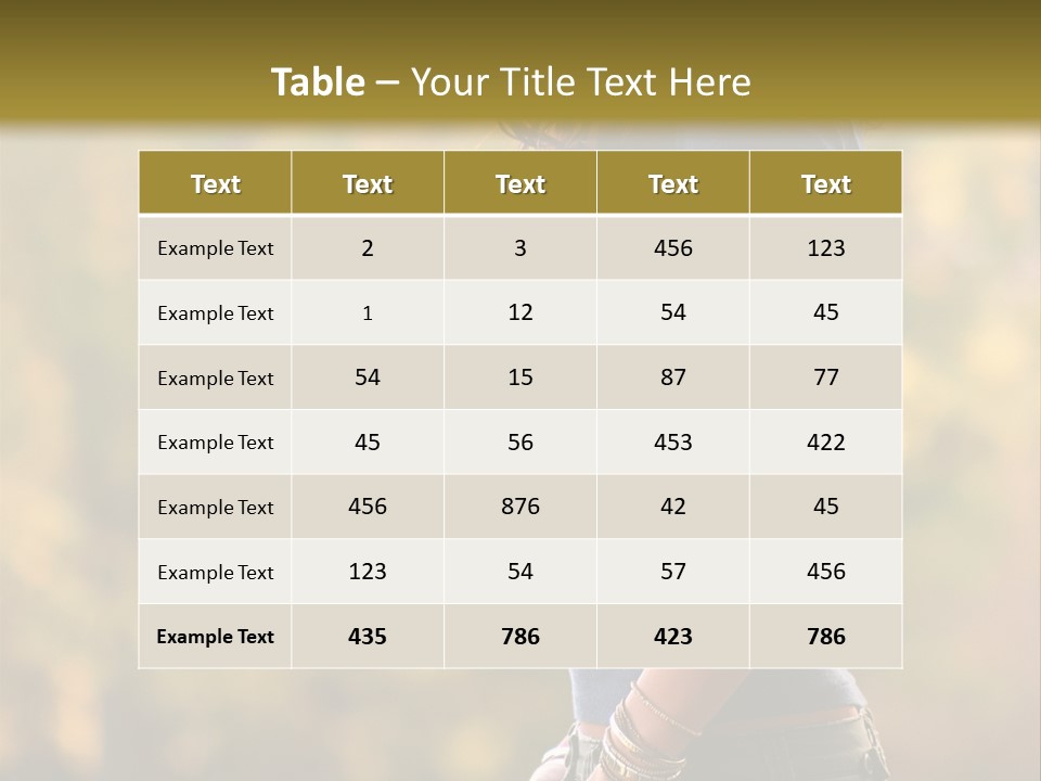 Latina Cute Teen PowerPoint Template