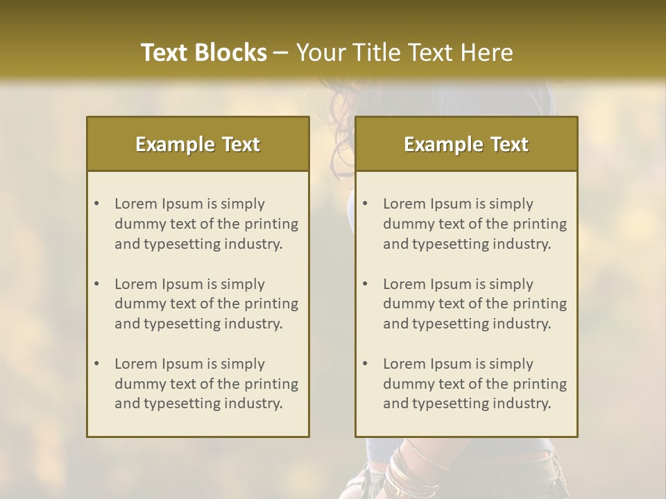 Latina Cute Teen PowerPoint Template