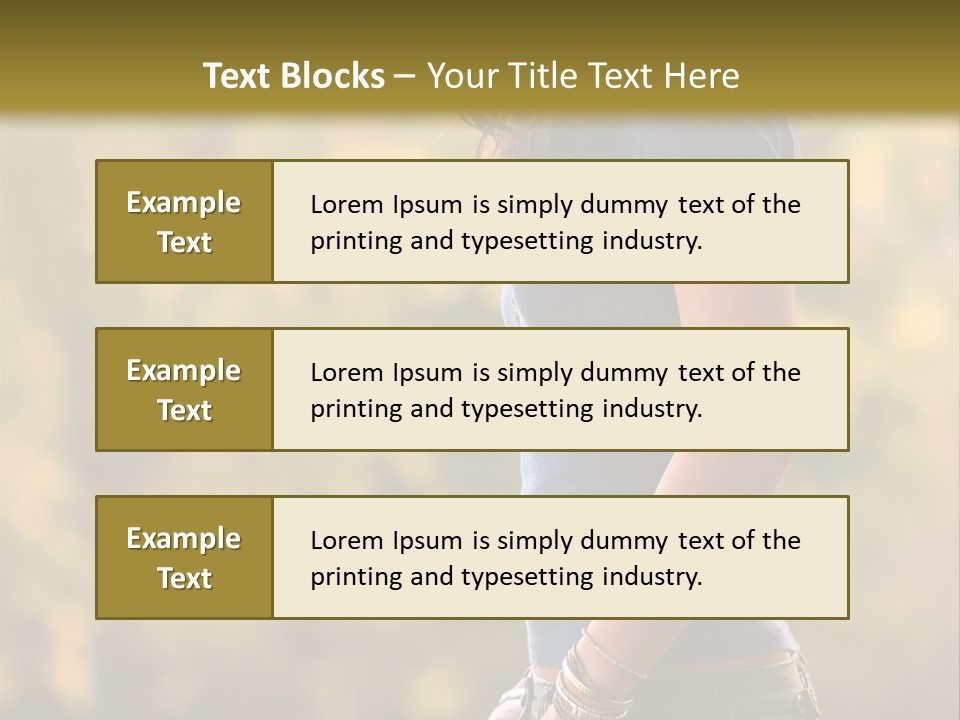 Latina Cute Teen PowerPoint Template