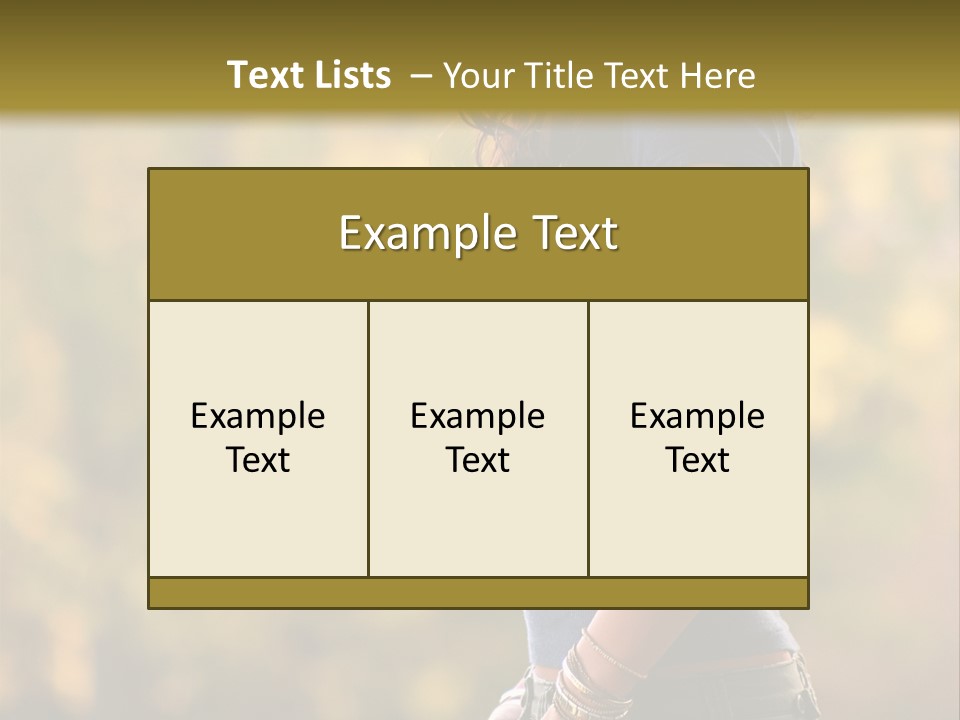Latina Cute Teen PowerPoint Template