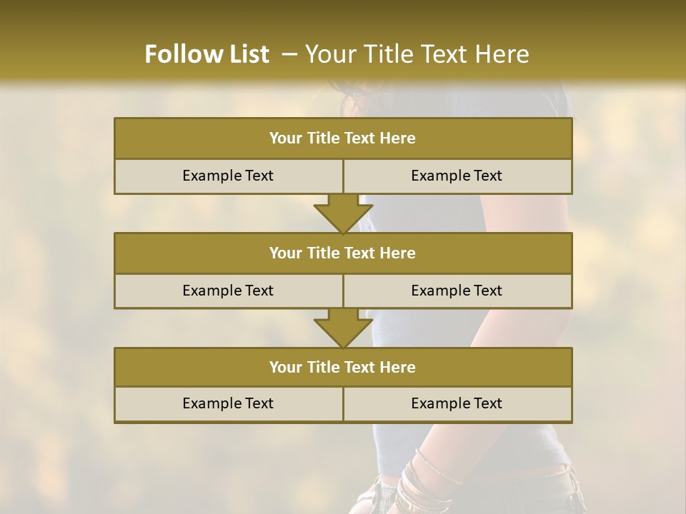 Latina Cute Teen PowerPoint Template