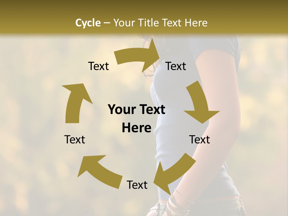 Latina Cute Teen PowerPoint Template