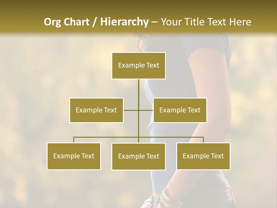 Latina Cute Teen PowerPoint Template