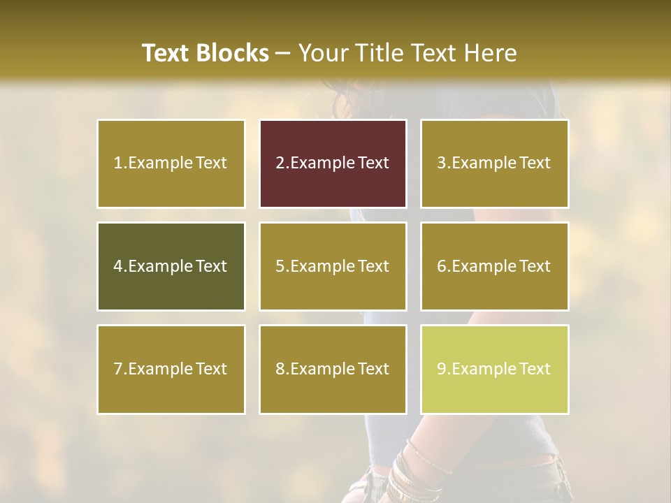 Latina Cute Teen PowerPoint Template