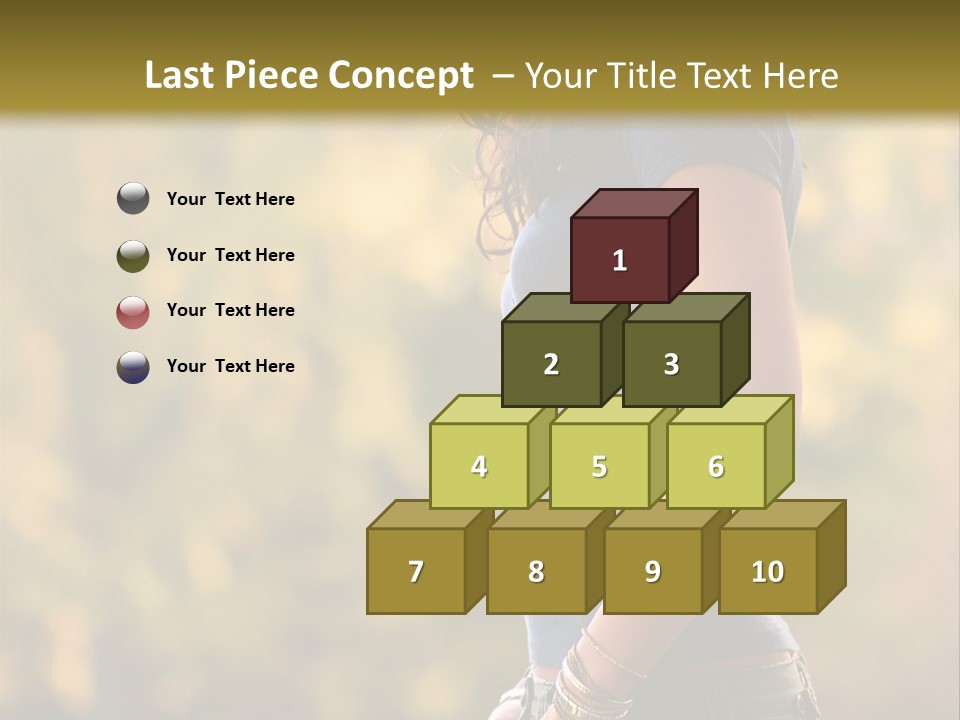 Latina Cute Teen PowerPoint Template