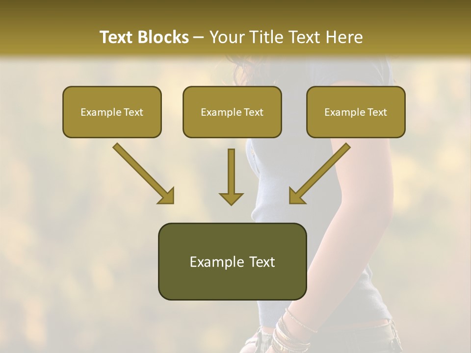 Latina Cute Teen PowerPoint Template