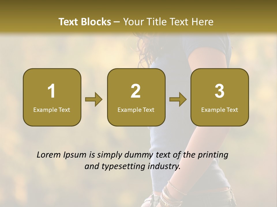 Latina Cute Teen PowerPoint Template