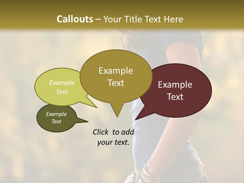 Latina Cute Teen PowerPoint Template