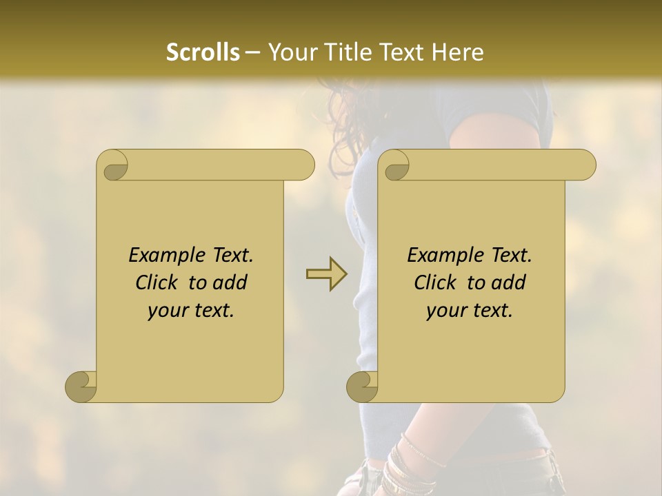 Latina Cute Teen PowerPoint Template