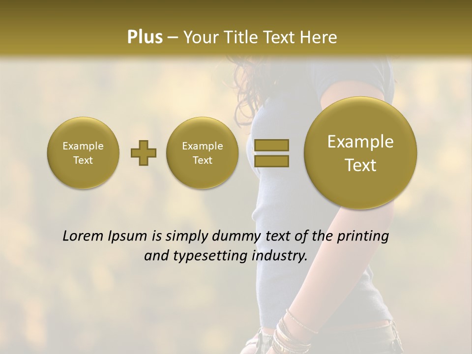 Latina Cute Teen PowerPoint Template