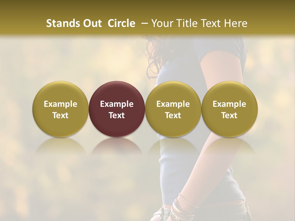 Latina Cute Teen PowerPoint Template