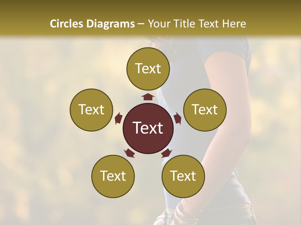 Latina Cute Teen PowerPoint Template