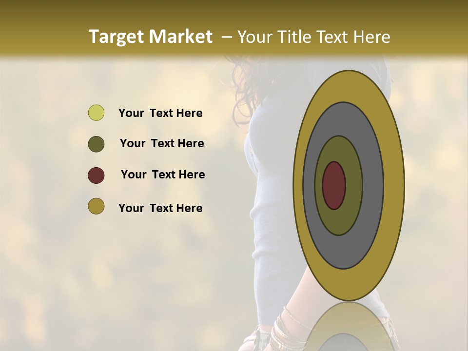 Latina Cute Teen PowerPoint Template