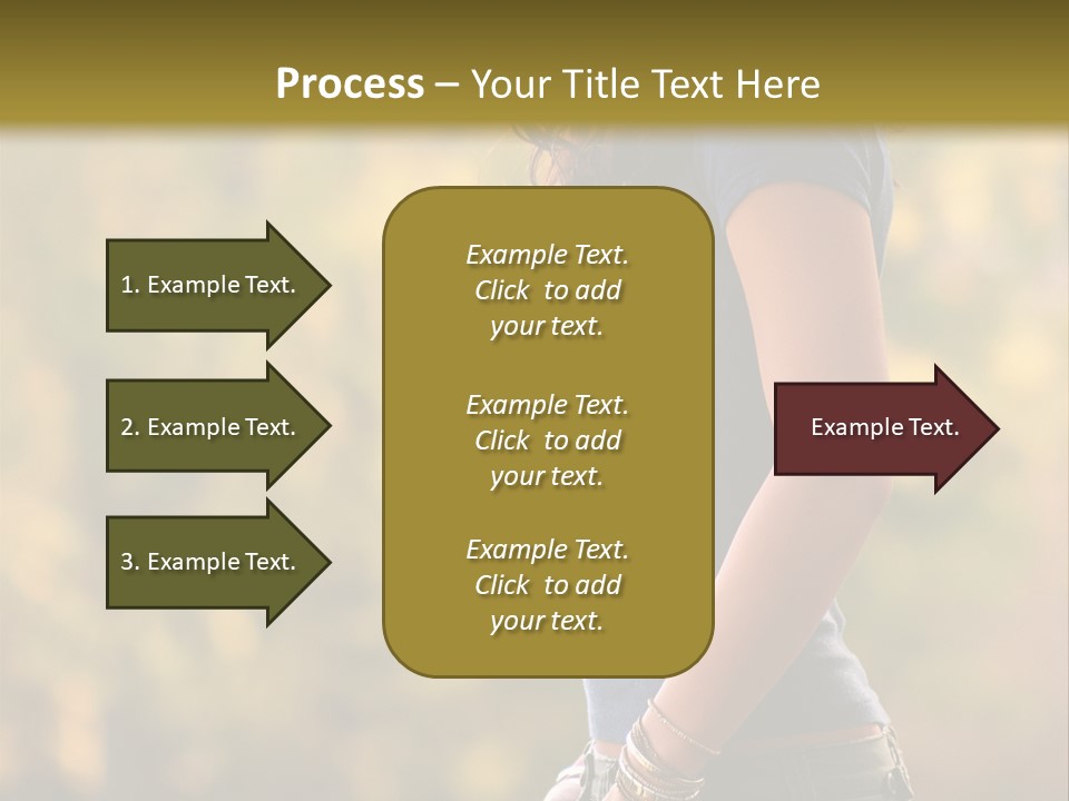 Latina Cute Teen PowerPoint Template