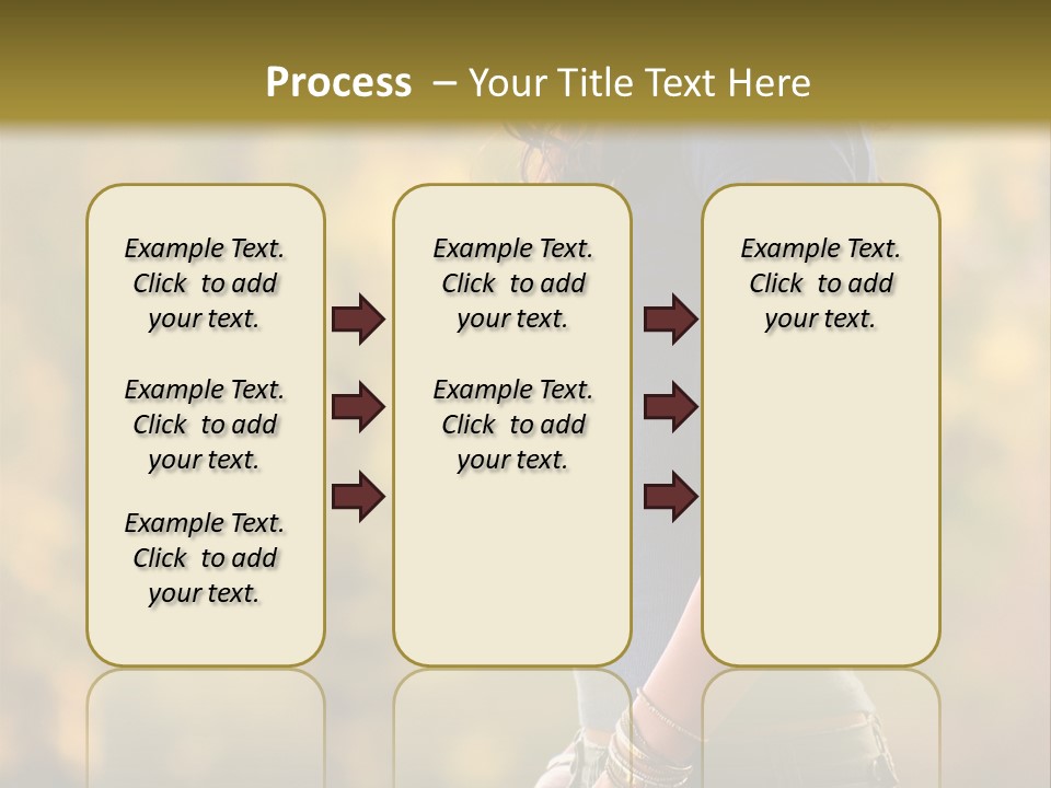 Latina Cute Teen PowerPoint Template