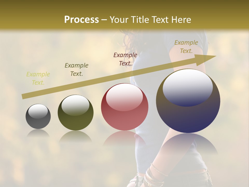 Latina Cute Teen PowerPoint Template