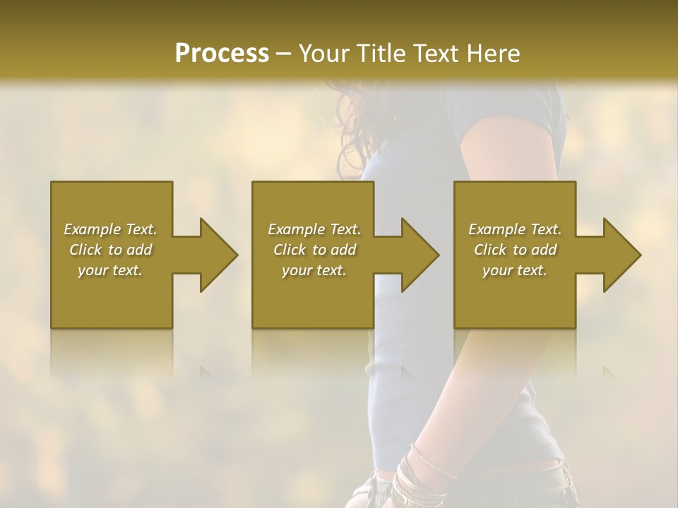 Latina Cute Teen PowerPoint Template