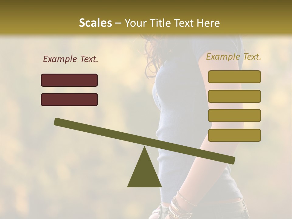 Latina Cute Teen PowerPoint Template