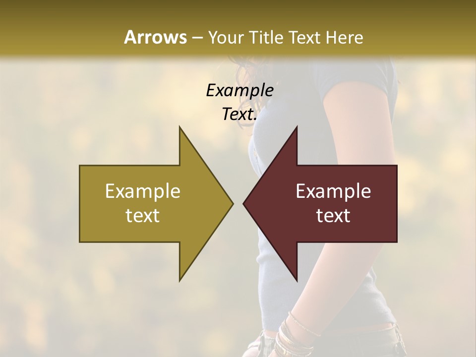 Latina Cute Teen PowerPoint Template