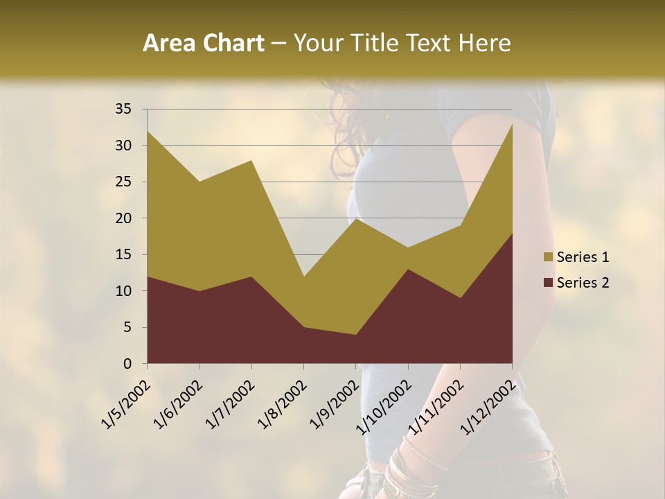 Latina Cute Teen PowerPoint Template