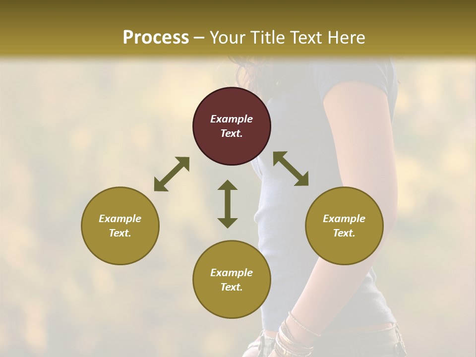 Latina Cute Teen PowerPoint Template