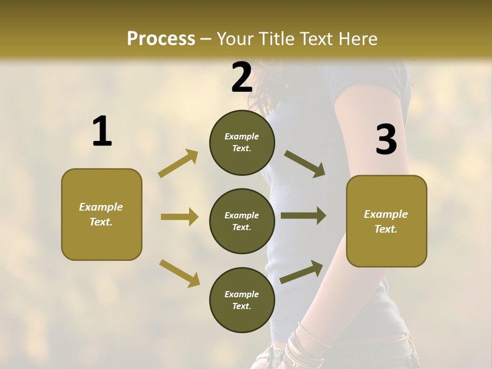 Latina Cute Teen PowerPoint Template