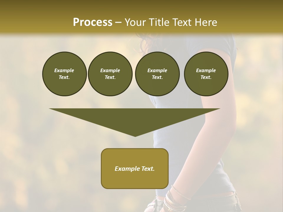 Latina Cute Teen PowerPoint Template