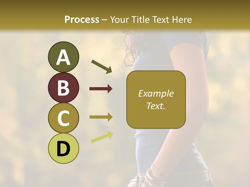 Latina Cute Teen PowerPoint Template