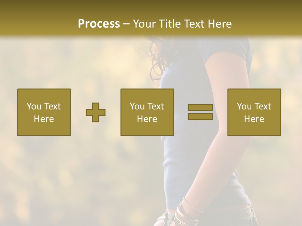 Latina Cute Teen PowerPoint Template