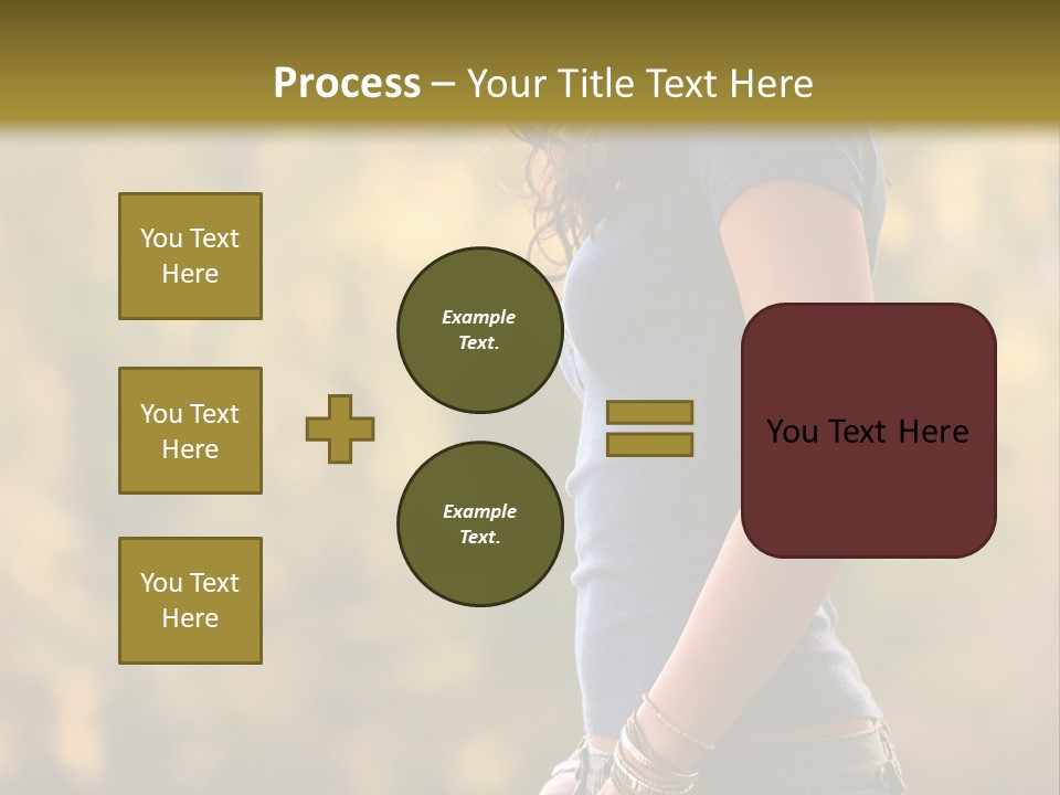 Latina Cute Teen PowerPoint Template