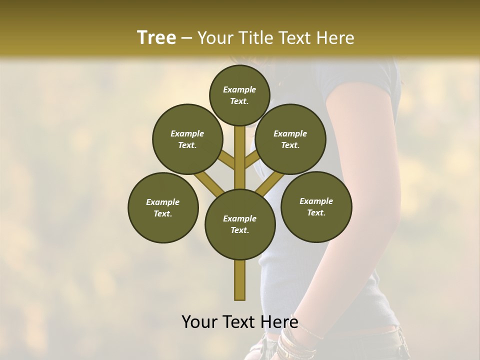 Latina Cute Teen PowerPoint Template