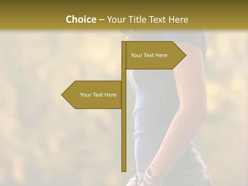 Latina Cute Teen PowerPoint Template