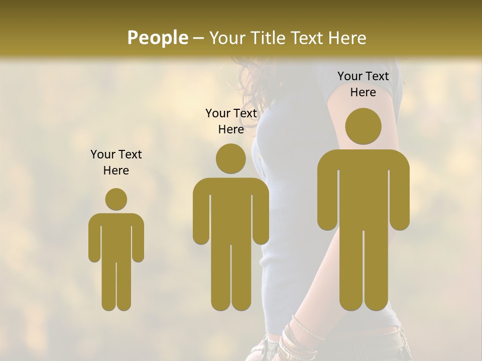 Latina Cute Teen PowerPoint Template