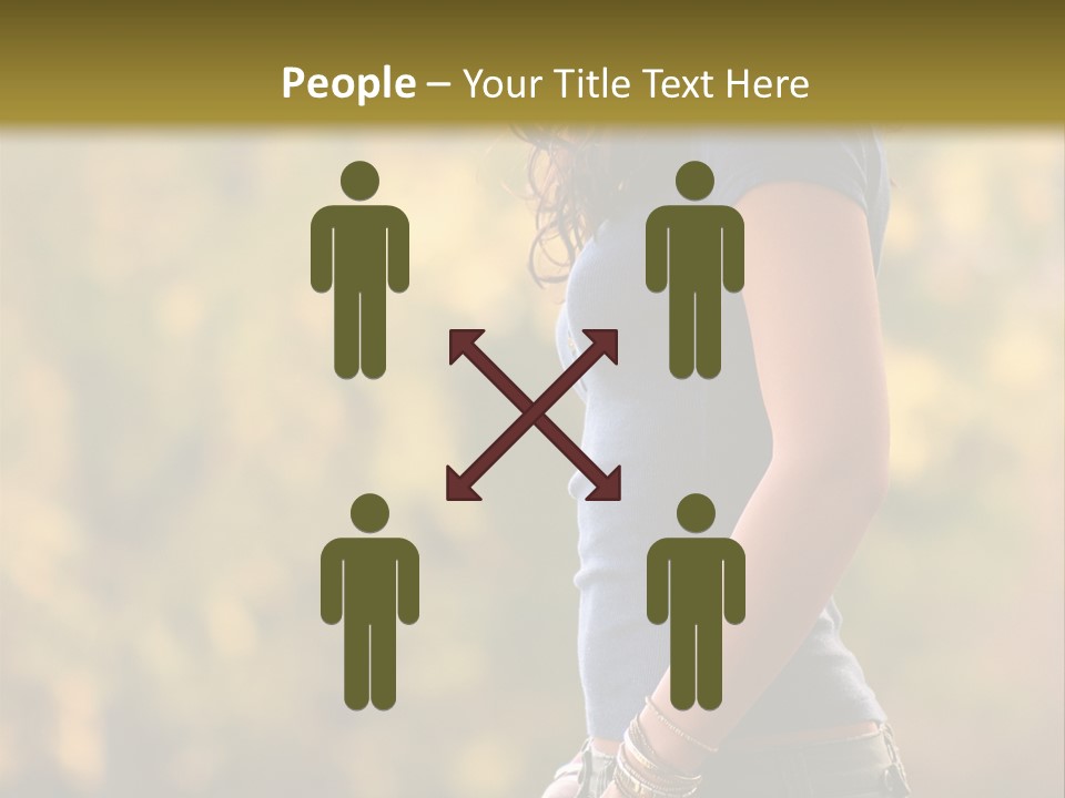 Latina Cute Teen PowerPoint Template