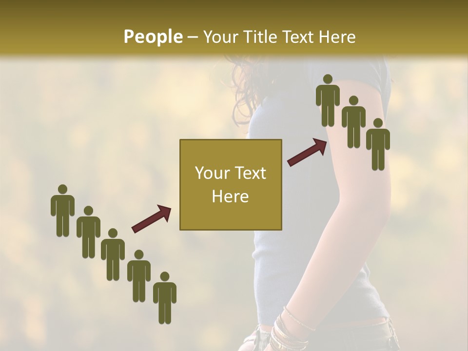 Latina Cute Teen PowerPoint Template