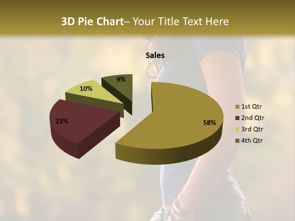 Latina Cute Teen PowerPoint Template