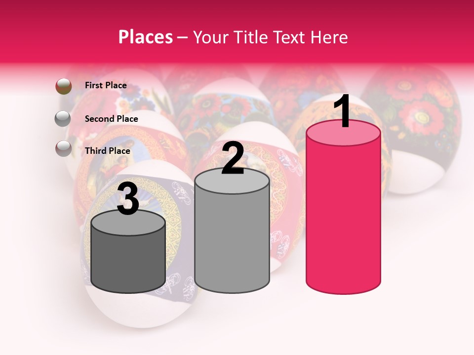 Red Eastertide Chicken PowerPoint Template