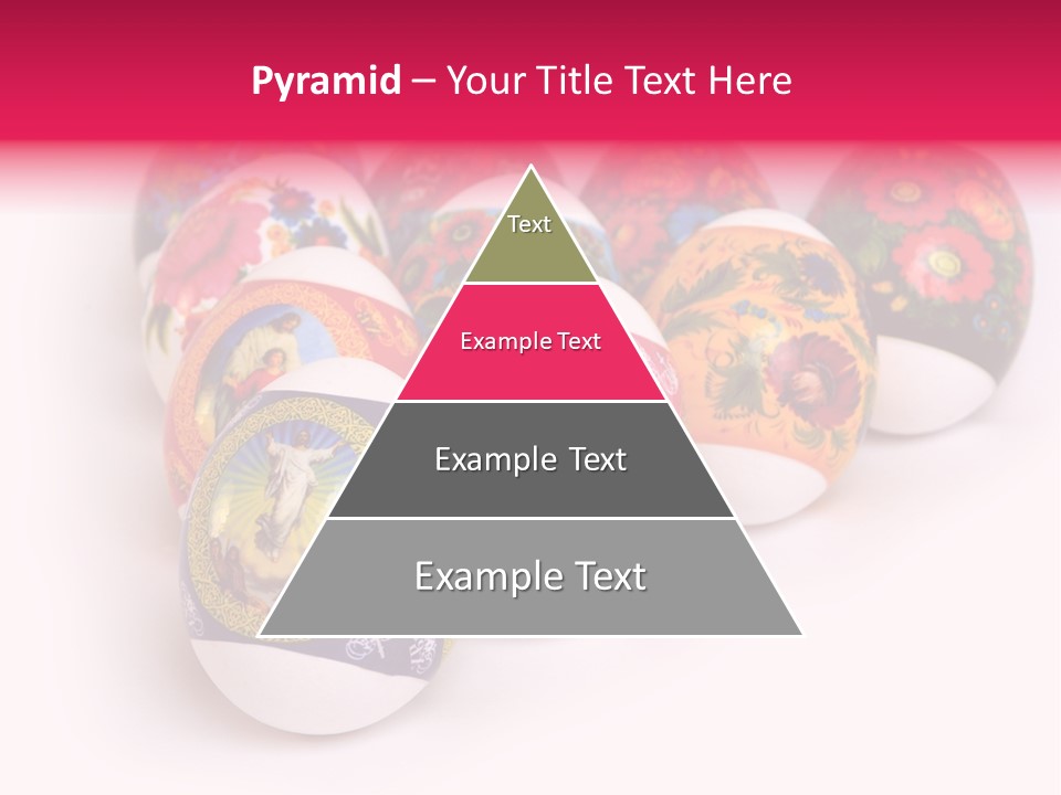Red Eastertide Chicken PowerPoint Template