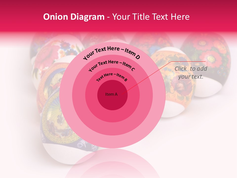 Red Eastertide Chicken PowerPoint Template